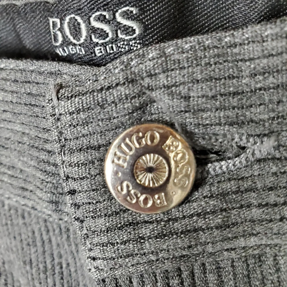 Hugo Boss Alabama Wool Blend Relaxed Trouser Straight  Leg Gray 37.5W - Picture 2 of 9